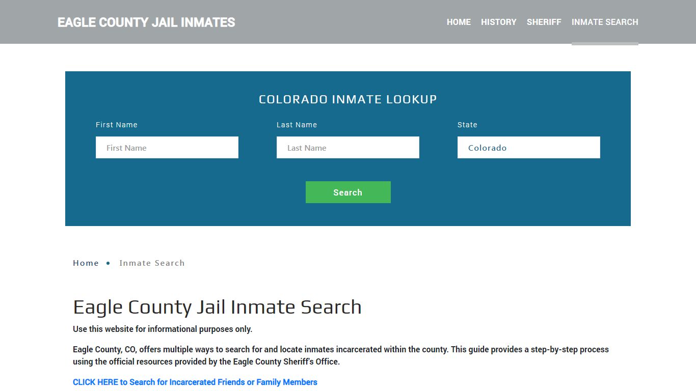 Eagle County, CO Detainee Lookup